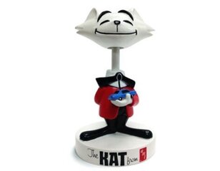 Figuur - 4" KAT Bobble Head (punane jope) - KAT kass noogutava peaga - AMT hind ja info | Liimitavad mudelid | kaup24.ee