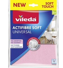 Vileda микрофибровая тряпка Actifibre Soft, 2 шт. цена и информация | Принадлежности для уборки | kaup24.ee