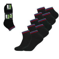 Носки спортивные унисекс Bisoks 12146, черные, 5 пар. цена и информация | Мужские носки | kaup24.ee