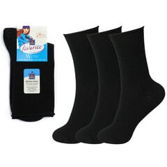 Женские носки Favorite 22196 черные, 3 пары цена и информация | Женские носки из ангорской шерсти | kaup24.ee