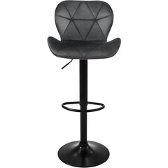 Барный полубарный стул Restock Bona серый бархат 2 шт. цена и информация | Стулья для кухни и столовой | kaup24.ee