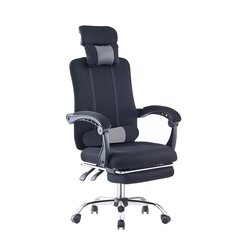 Офисный стул Miko с подставкой для ног черный цена и информация | Офисные кресла | kaup24.ee