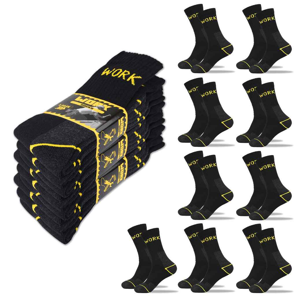 Meeste sokid Work Socks, 9 paari hind ja info | Meeste sokid | kaup24.ee