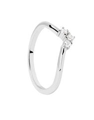 PDPAOLA Decent Silver Ring with Cubic Zirconia Mini Crown Essentials AN02-826 цена и информация | Кольцо | kaup24.ee