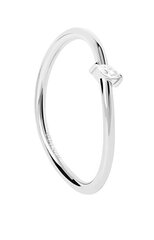 PDPAOLA Delicate silver ring with zircon Leaf Essentials AN02-842 цена и информация | Кольцо | kaup24.ee