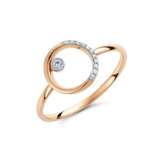 Kuldsõrmus teemantidega naistele hind ja info | Sõrmused | kaup24.ee
