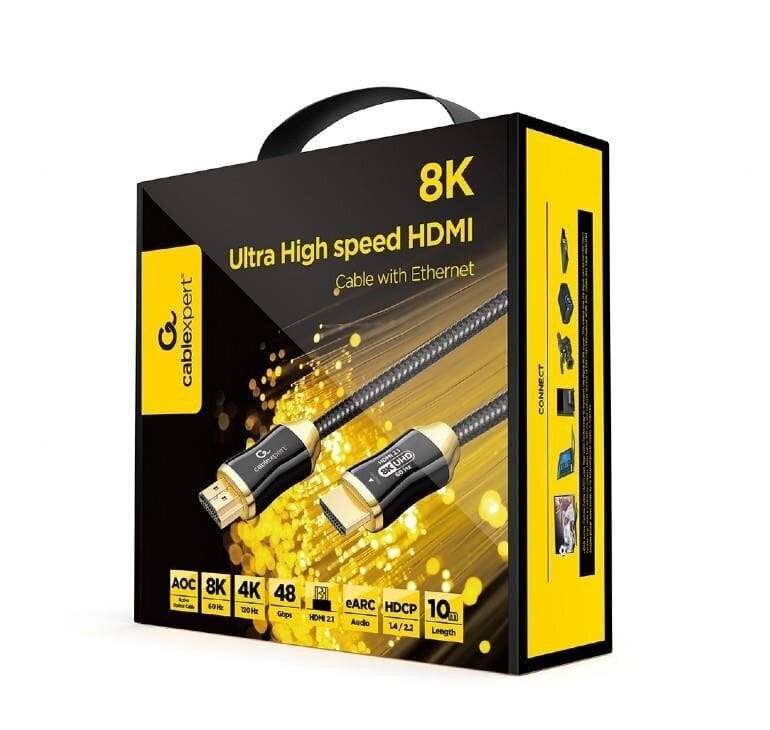 Kaabel hdmi-hdmi Gembird aoc prem/ccbp-hdmi8k-aoc-10m цена и информация | Kaablid ja juhtmed | kaup24.ee