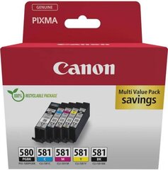 Canon ink PGI-580/CLI-581 Multipack, color/black цена и информация | Принтеры | kaup24.ee