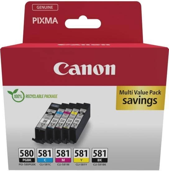 Canon tint PGI-580/CLI-581 Multipack, värviline/must hind ja info | Printerid | kaup24.ee