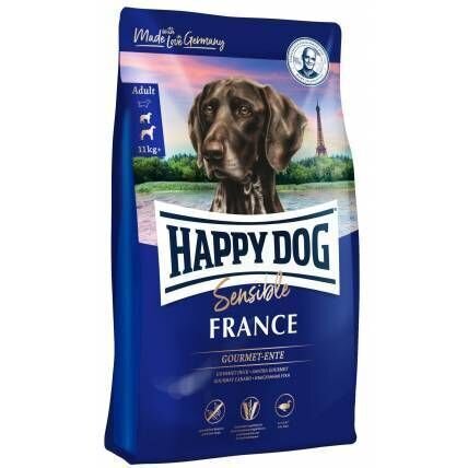 Happy Dog Supreme France keskmist ja suurt tõugu koertele pardiga, 11 kg цена и информация | Kuivtoit koertele | kaup24.ee