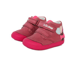 Демисезонные кожаные ботинки для девочек D.D.Step S066-69B розовые цена и информация | Ботинки детские | kaup24.ee