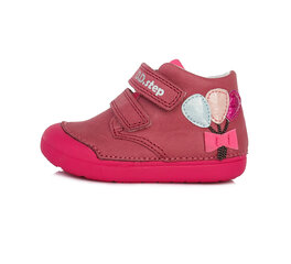 Демисезонные кожаные ботинки для девочек D.D.Step S066-69B розовые цена и информация | Детские сапоги | kaup24.ee