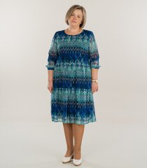 Hansmark kleit naistele Karolin-L 68204*01, roheline/sinine 4741653101282 hind ja info | Kleidid | kaup24.ee