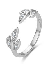 Очаровательное серебряное кольцо с цирконами Beneto AGG474 цена и информация | Кольцо | kaup24.ee