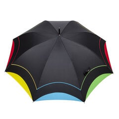 Pikk vihmavari naistele Black Elegance Parasol hind ja info | Naiste vihmavarjud | kaup24.ee