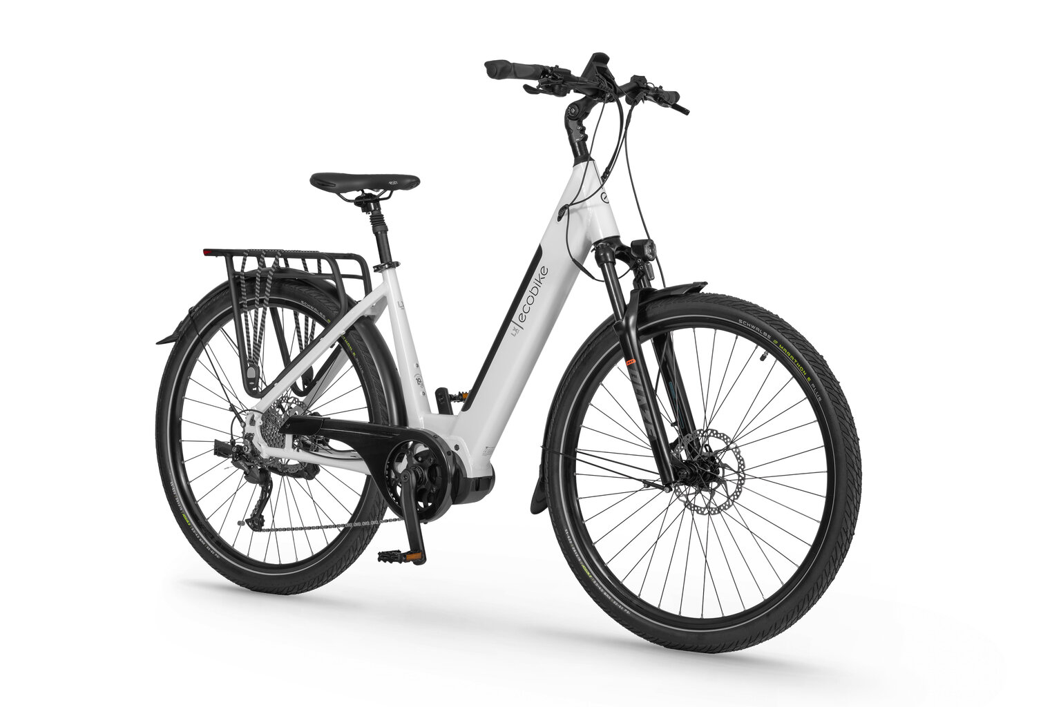 Elektrijalgratas Ecobike LX300 2024, 17", 11,6 AH 48V, valge цена и информация | Elektrirattad | kaup24.ee