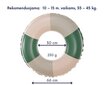 Täispuhutav ujumisrõngas, 66 cm, roheline цена и информация | Täispuhutavad veemänguasjad ja ujumistarbed | kaup24.ee