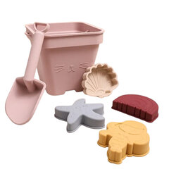 Набор силиконовых игрушек для песка, розовый цена и информация | Игрушки для песка, воды, пляжа | kaup24.ee