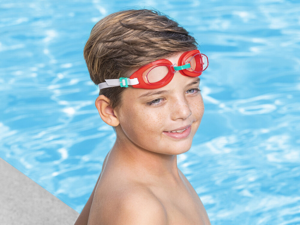 Bestway ujumisprillid lastele, punane hind ja info | Mänguasjad (vesi, rand ja liiv) | kaup24.ee