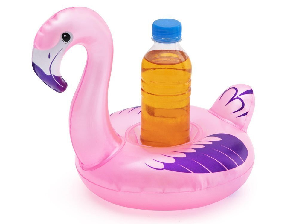 Bestway Float'n Fashion Täispuhutav joogihoidja, 26,5 x 24 cm, roosa flamingo hind ja info | Täispuhutavad veemänguasjad ja ujumistarbed | kaup24.ee