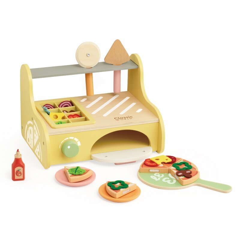 Classic World puidust pitsaküpsetuskomplekt, 31-osaline hind ja info | Tüdrukute mänguasjad | kaup24.ee