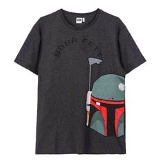 Футболка с коротким рукавом мужская Boba Fett Темно-серый цена и информация | Мужские футболки | kaup24.ee