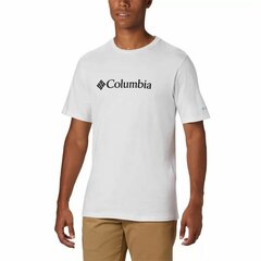 Спортивная футболка с коротким рукавом Columbia Basic Logo Белый цена и информация | Мужские футболки | kaup24.ee