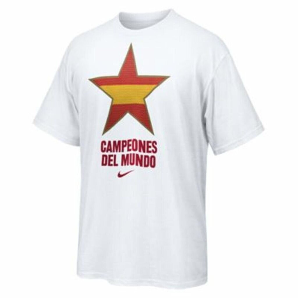 Lühikeste varrukatega T-särk, meeste Nike Estrella España Campeones del Mundo 2010 Valge цена и информация | Meeste T-särgid | kaup24.ee