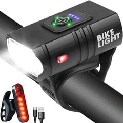 Набор велосипедных фонарей Bike Light Set, черный цена и информация | Велосипедные фонари, отражатели | kaup24.ee