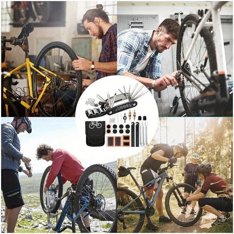 Universaalne jalgratta remondikomplekt Tech Zone, 6 tk hind ja info | Jalgratta tööriistad, hooldustooted | kaup24.ee