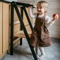 Kokkupandav puidust laste ronimisraam, torn, must цена и информация | Laste lauad ja toolid | kaup24.ee