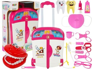 Набор стоматолога в чемоданчике для детей, розовый цена и информация | Игрушки для девочек | kaup24.ee