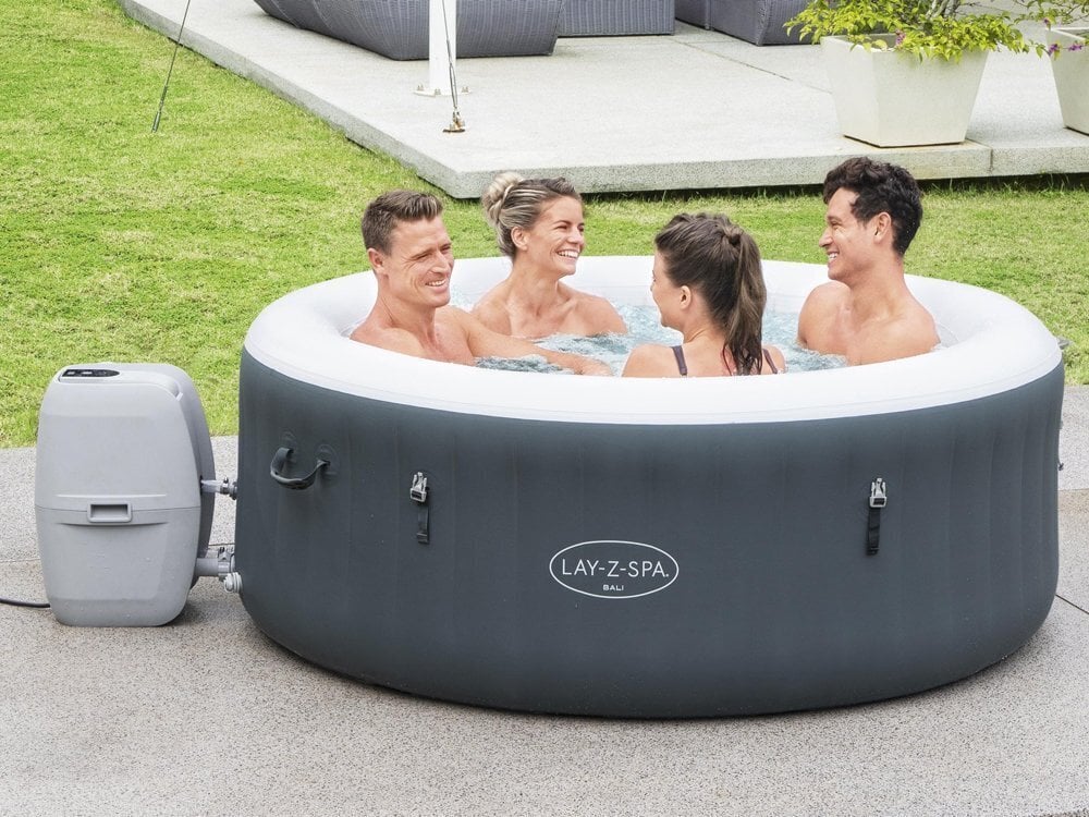 Täispuhutav mullivann 2-4 inimesele Jacuzzi LayZSpa BALI, Bestway цена и информация | Basseinid | kaup24.ee