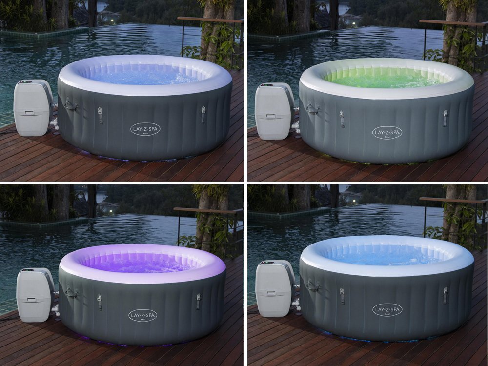 Täispuhutav mullivann 2-4 inimesele Jacuzzi LayZSpa BALI, Bestway hind ja info | Basseinid | kaup24.ee