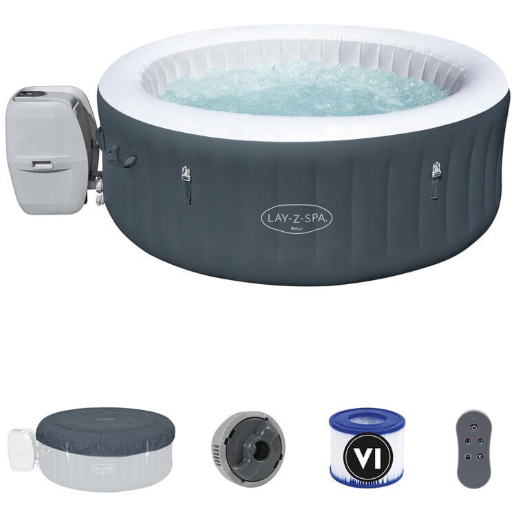 Täispuhutav mullivann 2-4 inimesele Jacuzzi LayZSpa BALI, Bestway цена и информация | Basseinid | kaup24.ee