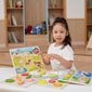 Puidust Montessori pusle 2in1 puuviljad Viga цена и информация | Arendavad mänguasjad | kaup24.ee
