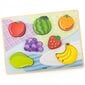 Puidust Montessori pusle 2in1 puuviljad Viga цена и информация | Arendavad mänguasjad | kaup24.ee