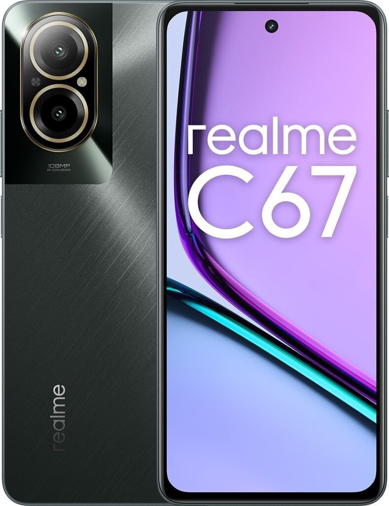 Realme C67 6/128GB DS 4G Black цена и информация | Telefonid | kaup24.ee