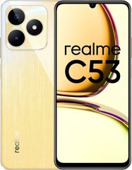 Realme C53 8/256GB DS 4G Champion Gold цена и информация | Мобильные телефоны | kaup24.ee