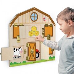 Деревянная манипуляционная доска для сборки Viga  цена и информация | Развивающие игрушки | kaup24.ee