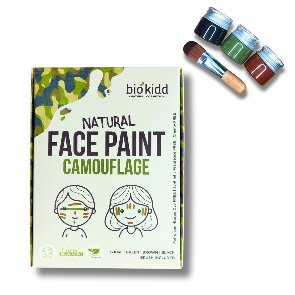 Looduslikud näovärvid Camouflage BioKidd, 3x10ml hind ja info | Laste ja ema kosmeetika | kaup24.ee