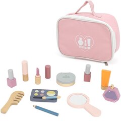 Деревянный набор для макияжа в косметичке Viga, розовый цена и информация | Игрушки для девочек | kaup24.ee