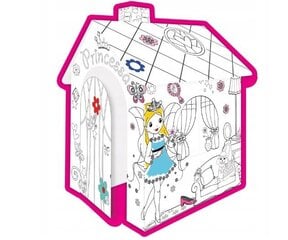 Раскраска Картонный домик принцессы Раскраска Домик Mochtoys цена и информация | Детские игровые домики | kaup24.ee
