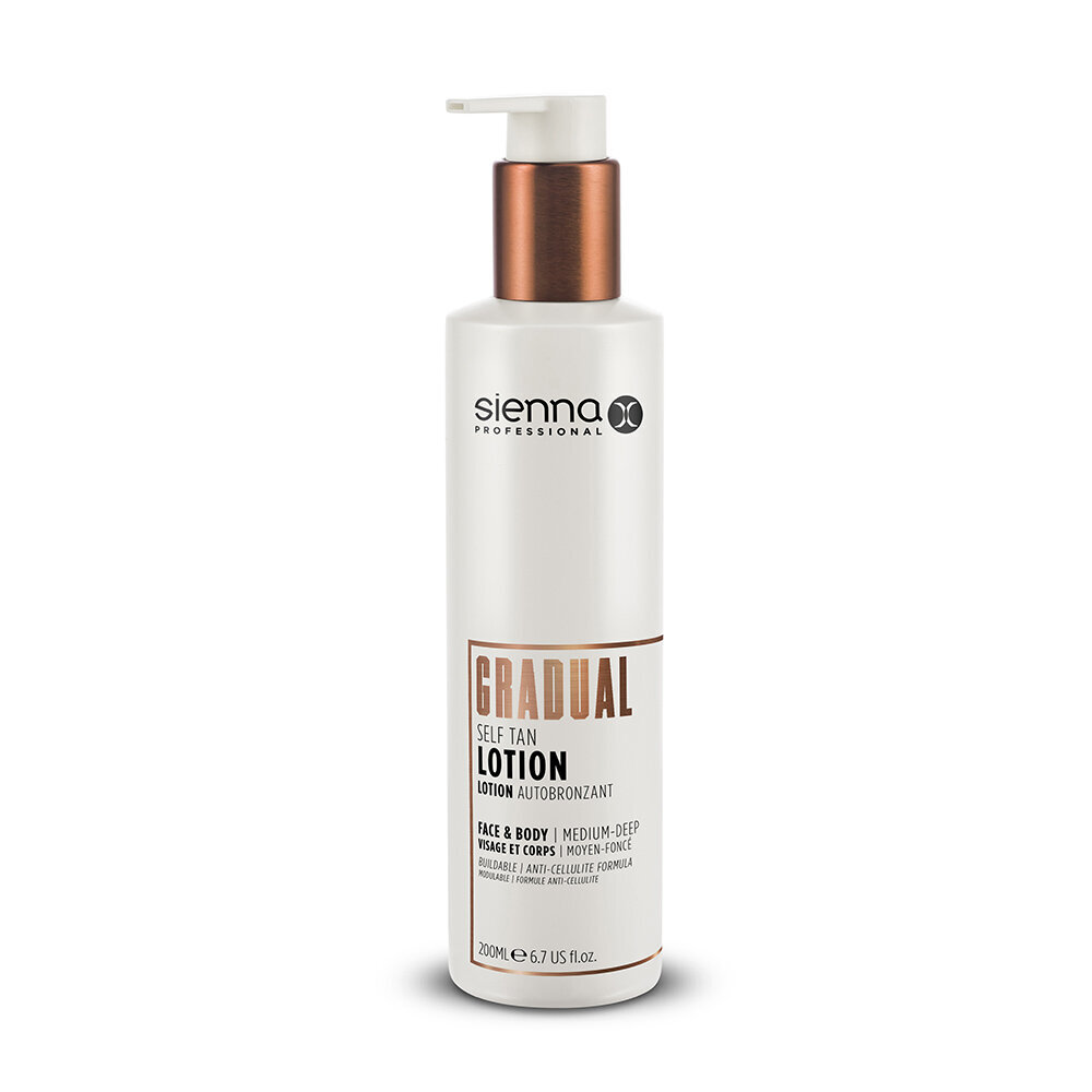 Järkjärguline päevituslosjoon Sienna X Gradual Untinted Self Tan Lotion, 200ml цена и информация | Isepruunistavad kreemid | kaup24.ee