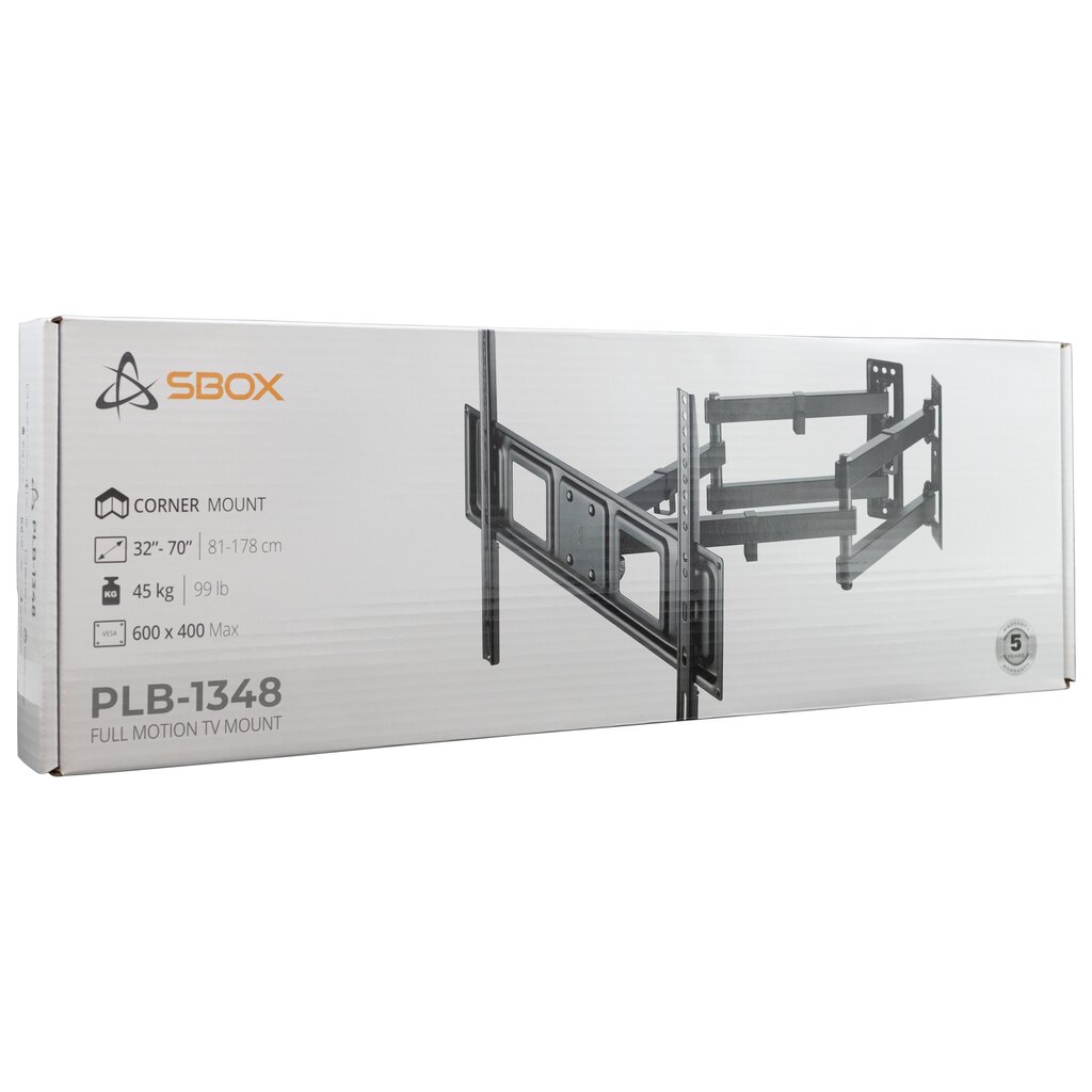 Sbox PLB-1348-2 (37-63|60kg|800x400) цена и информация | Teleri seinakinnitused ja hoidjad | kaup24.ee