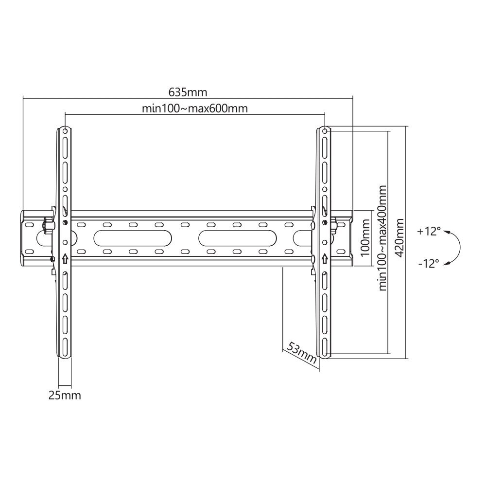 Sbox PLB-2546T-2 37-80" hind ja info | Teleri seinakinnitused ja hoidjad | kaup24.ee