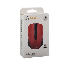Компьютерная мышь Sbox WM-109 Red цена и информация | Мыши | kaup24.ee