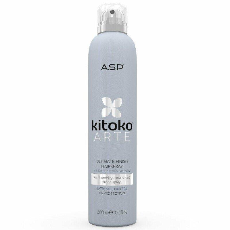 Tugeva fikseerimisega juukselakk Kitoko Arte Ultimate Finish, 300ml hind ja info | Viimistlusvahendid juustele | kaup24.ee