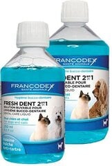 Francodex Fresh dent suuhügieeni vedelik koertele ja kassidele, 500 ml hind ja info | Hooldusvahendid loomadele | kaup24.ee