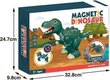 Magnetkonstruktor Dinosaurus, 7 tk цена и информация | Klotsid ja konstruktorid | kaup24.ee